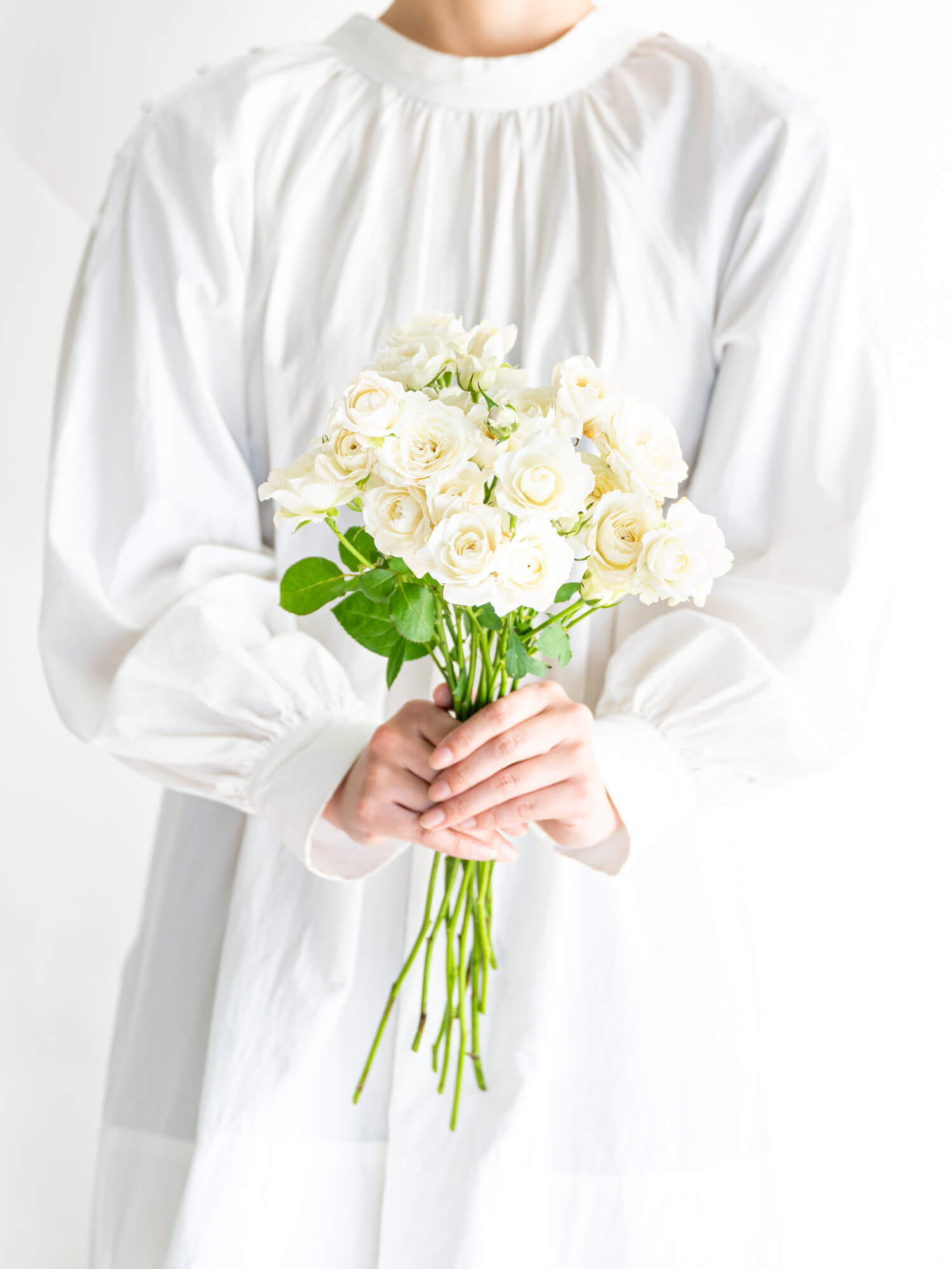 白系　薔薇の花の作り帯 白系 薔薇の花の作り帯