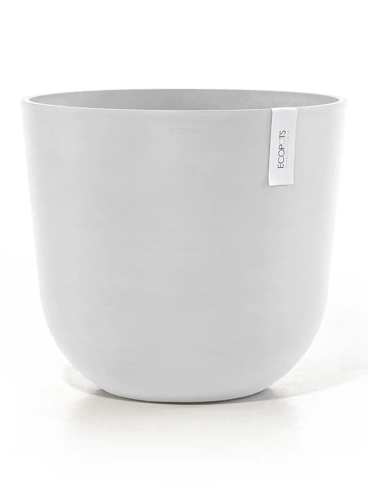 鉢カバー XL ECOPOTS Oslo45 ピュアホワイト｜ハナイチ｜花と