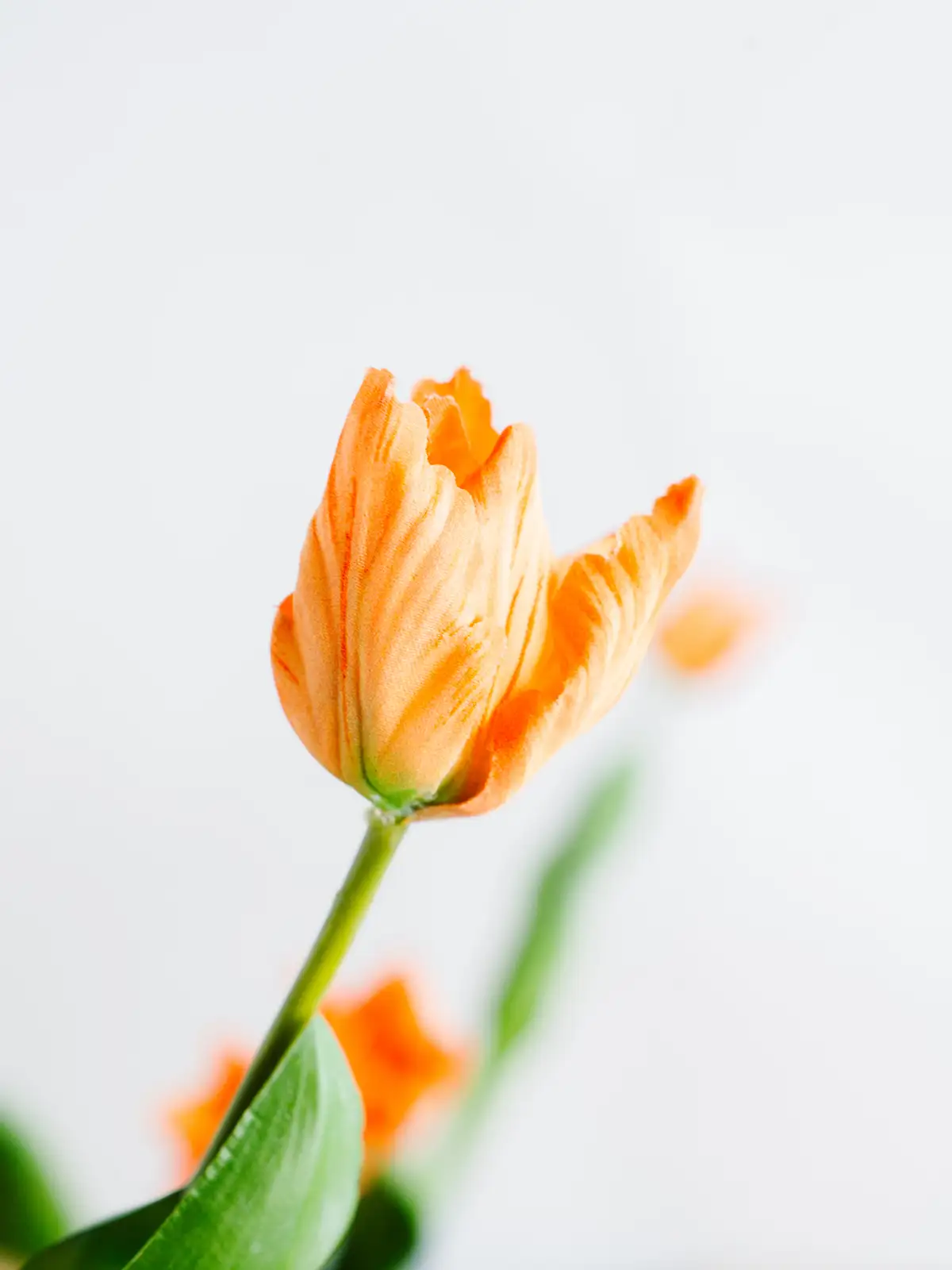 造花】チューリップ（ライトオレンジ）｜花の仕入れを簡単に。花材の卸